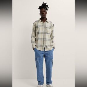 Zara Men’s textured overshirt SZ M